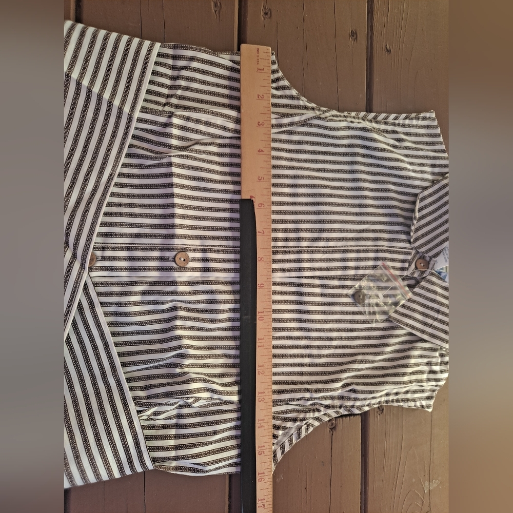 BFA Classic women’s Strip Tie Blouse - Picture 5 of 5